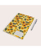 softcover journal, sunflowers