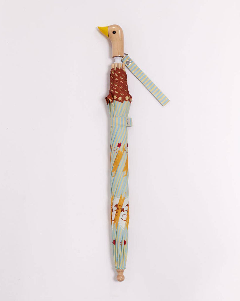 kids duckling umbrella from duckhead in a moon and sun design 