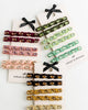 knotted velvet clips sets