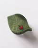 leaf shaped hair claw with sweet ladybug detail 