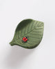 leaf shaped hair claw with sweet ladybug detail 