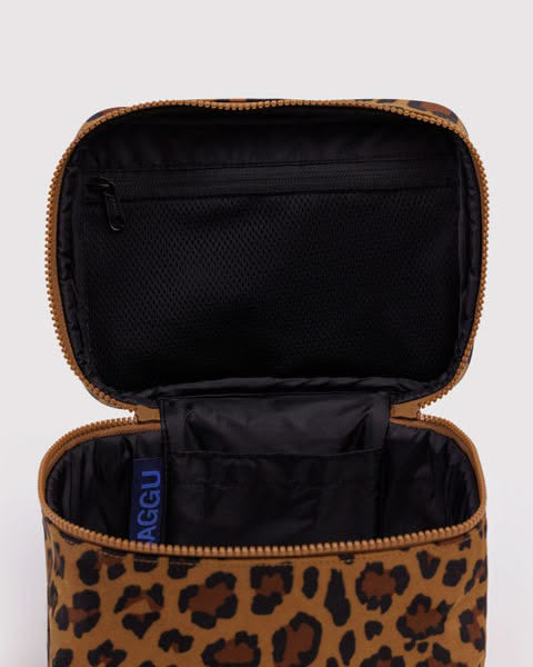 leopard large cosmetic case from baggu