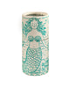 large cylinder of safety matches, mermaid