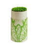 large cylinder of safety matches, rabbit in the lettuce