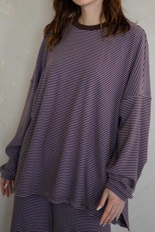 Lavender Daze Stripe Top *S-L*