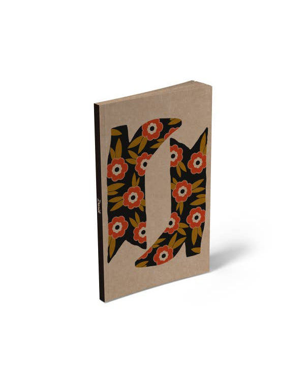 classic layflat notebook, blooming boots