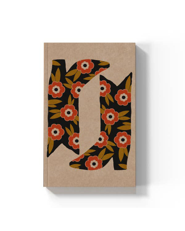 classic layflat notebook, blooming boots