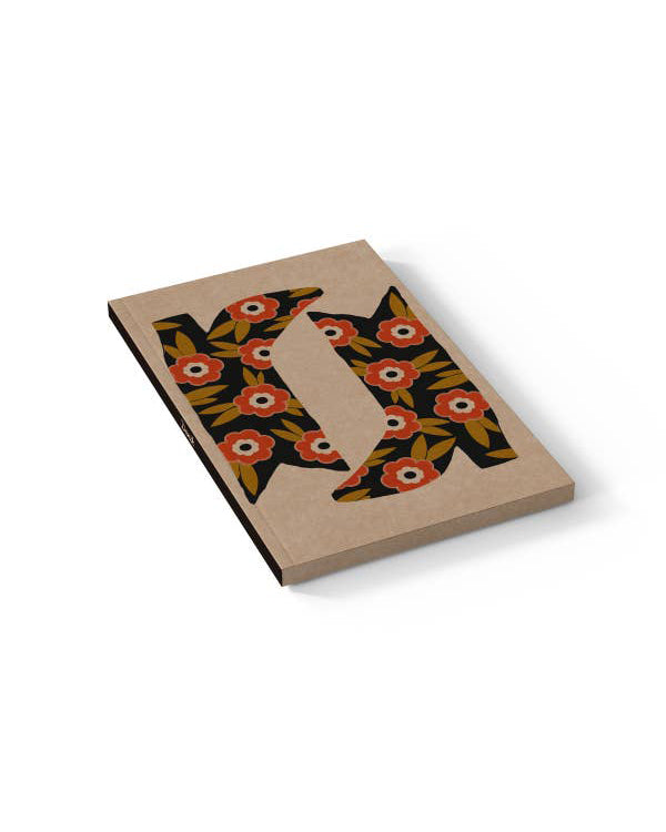 classic layflat notebook, blooming boots