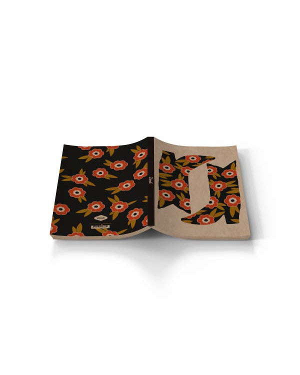 classic layflat notebook, blooming boots