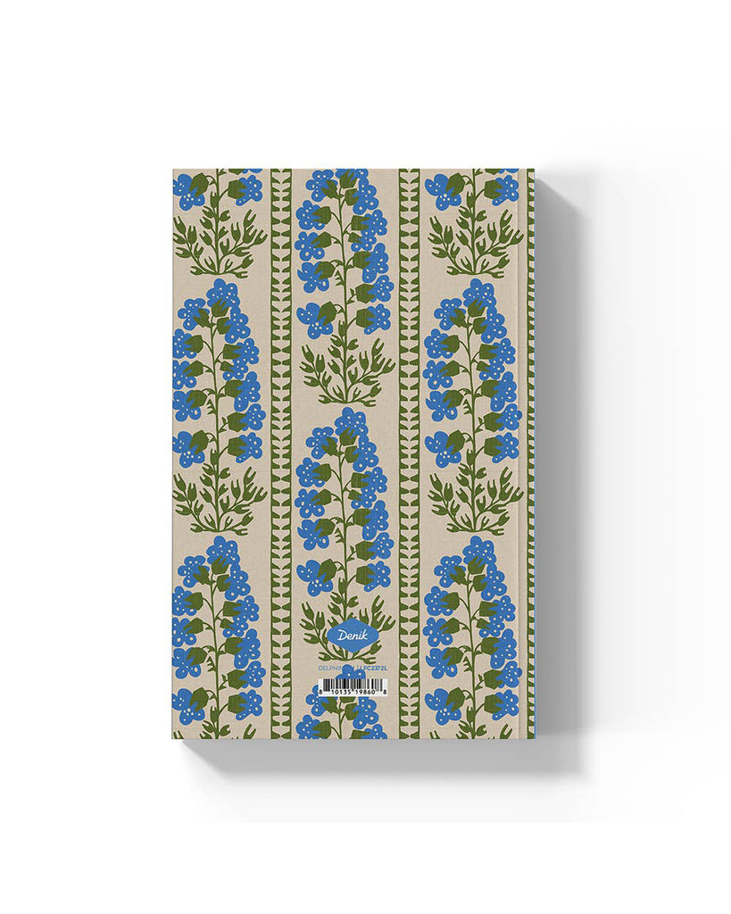 classic layflat notebook, delphinium
