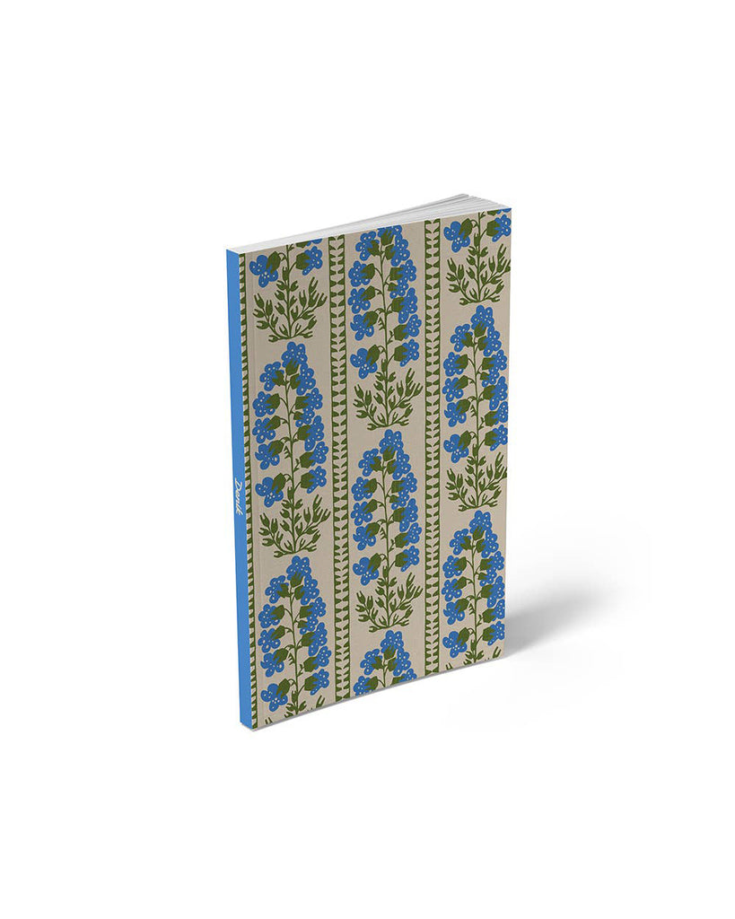 classic layflat notebook, delphinium