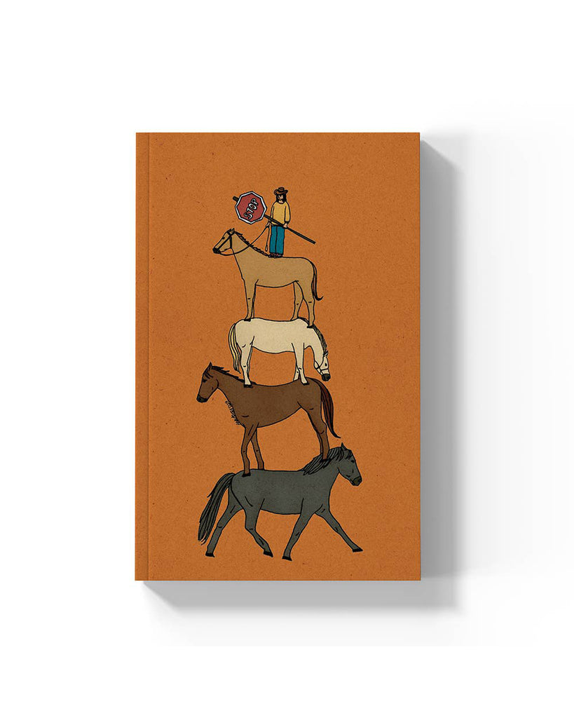 classic layflat notebook, hold your horses 
