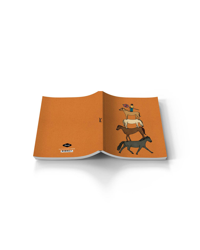 classic layflat notebook, hold your horses 