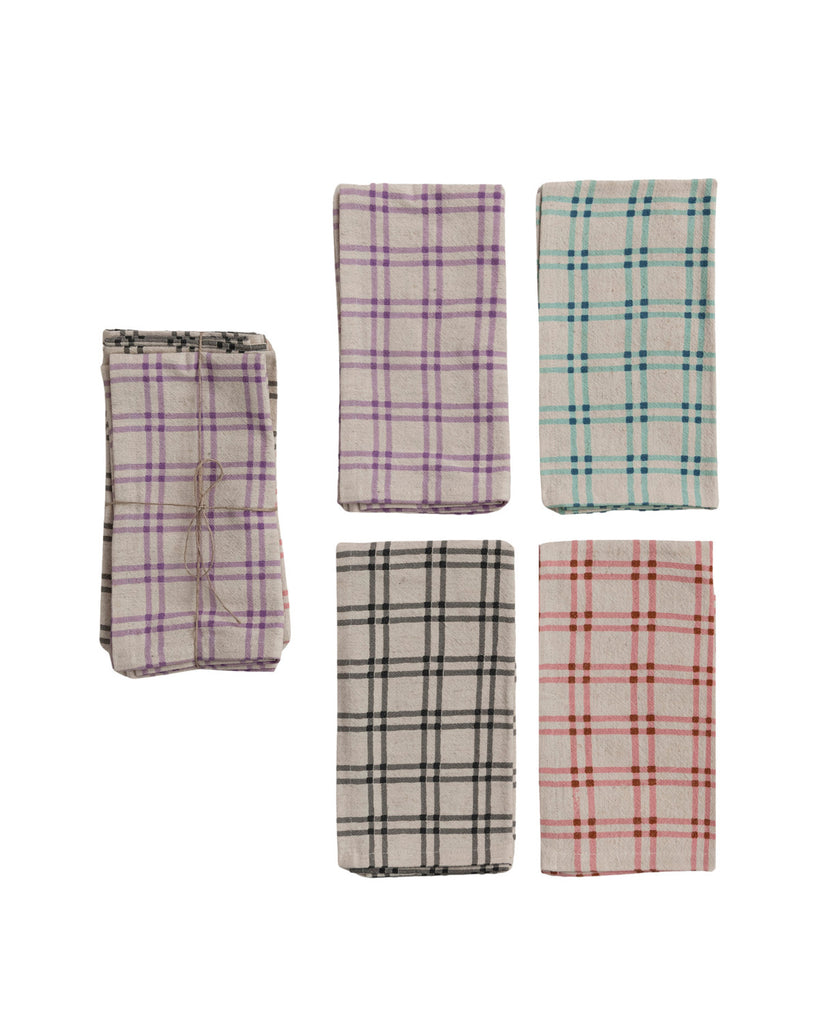 Lily Plaid Napkin Set