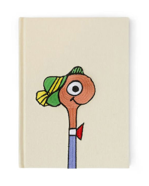 Lowly Worm Embroidered Journal