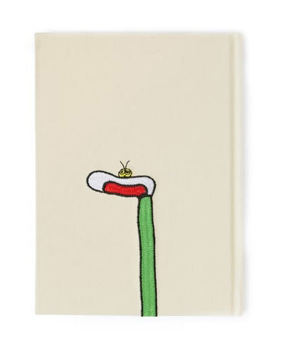 Lowly Worm Embroidered Journal