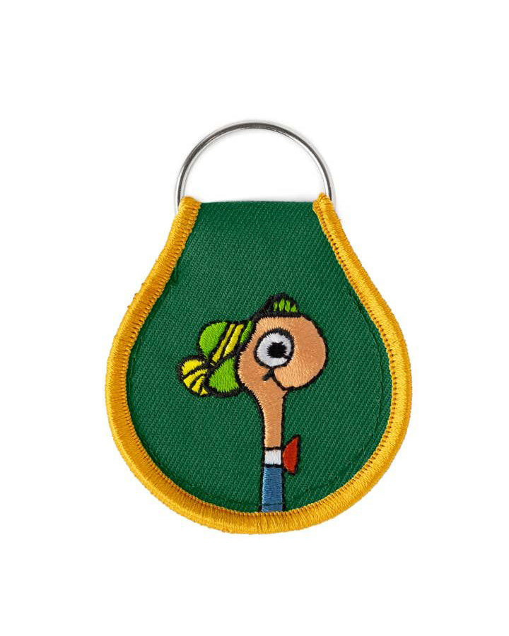 lowly worm patch keychain