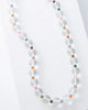 lucid glass bead necklace in clear