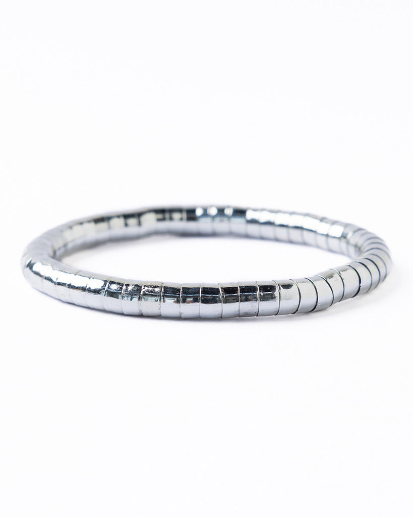 silver-toned lucille stretch bracelet
