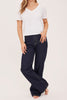 classic white v neck tee with a cropped fit