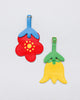 Novelty Luggage Tag Set flowers