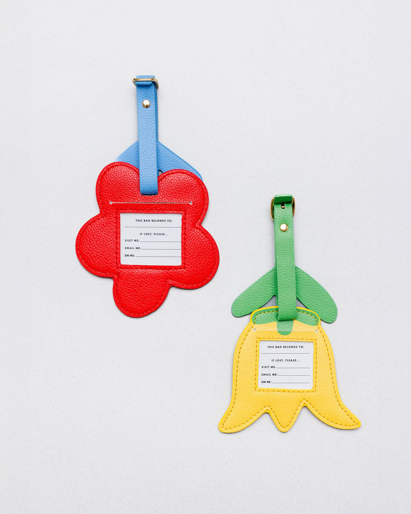 Novelty Luggage Tag Set flowers