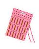 maddie jewelry roll in pink and camel