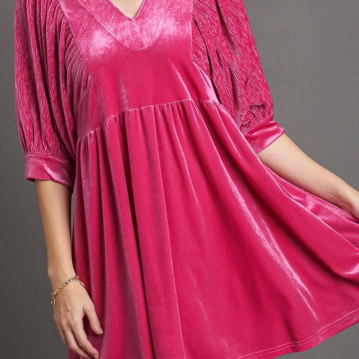 Magenta Magic Velvet Dress *S-L* | Women's Clothing