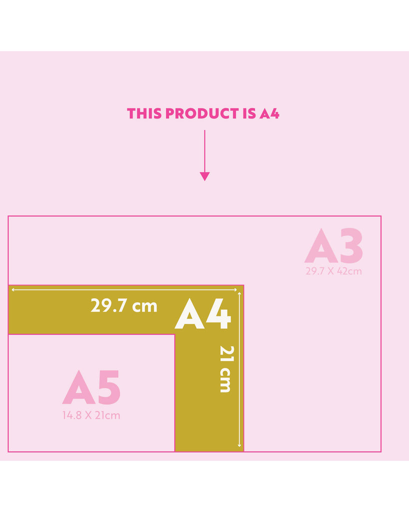 magnetic weekly planner with a colorful rainbow arch design