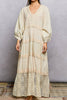 romantic-feeling maxi dress in cream with beautiful lace details throughout.