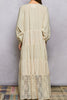 romantic-feeling maxi dress in cream with beautiful lace details throughout.