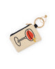 mary beaded seed bead pouch in drinks