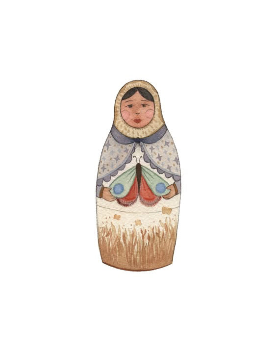 forest matron art print moth
