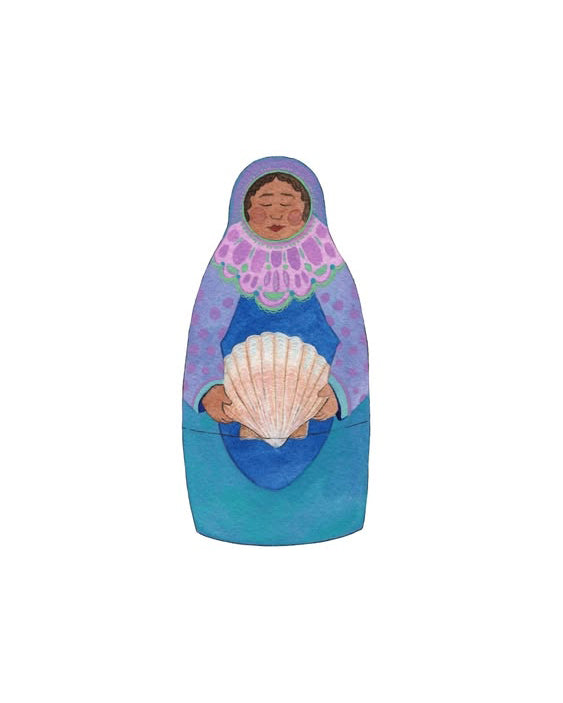 forest matron art print shell