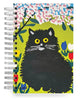 spiral-bound notebook featuring original artwork by canadian folk artist maud lewis