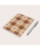 memo pad in a quilted apple pattern