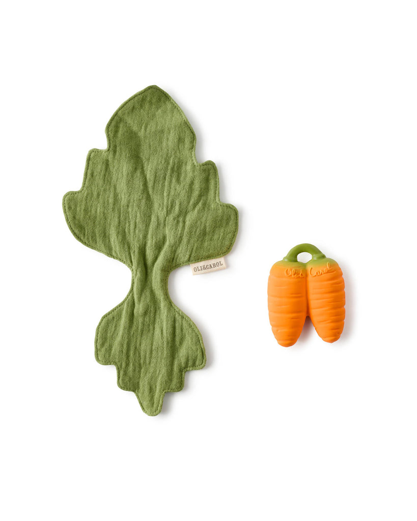 mini doudou teether, cathy the carrot