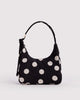Black & Cream Polka Dot Mini Nylon Shoulder Bag from baggu