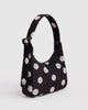 Black & Cream Polka Dot Mini Nylon Shoulder Bag from baggu