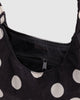 Black & Cream Polka Dot Mini Nylon Shoulder Bag from baggu