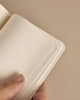 soft cover mini pocket notebook, blank interior pages