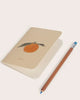 soft cover mini pocket notebook, clementine