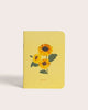 soft cover mini pocket notebook, sunflower