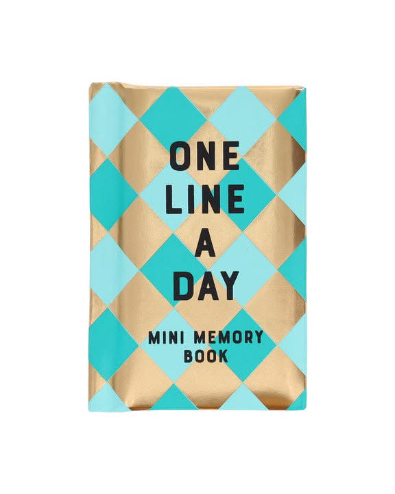 Mint Diamond Mini One Line A Day Journal