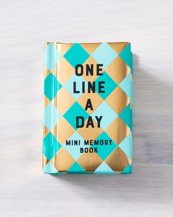 Mint Diamond Mini One Line A Day Journal