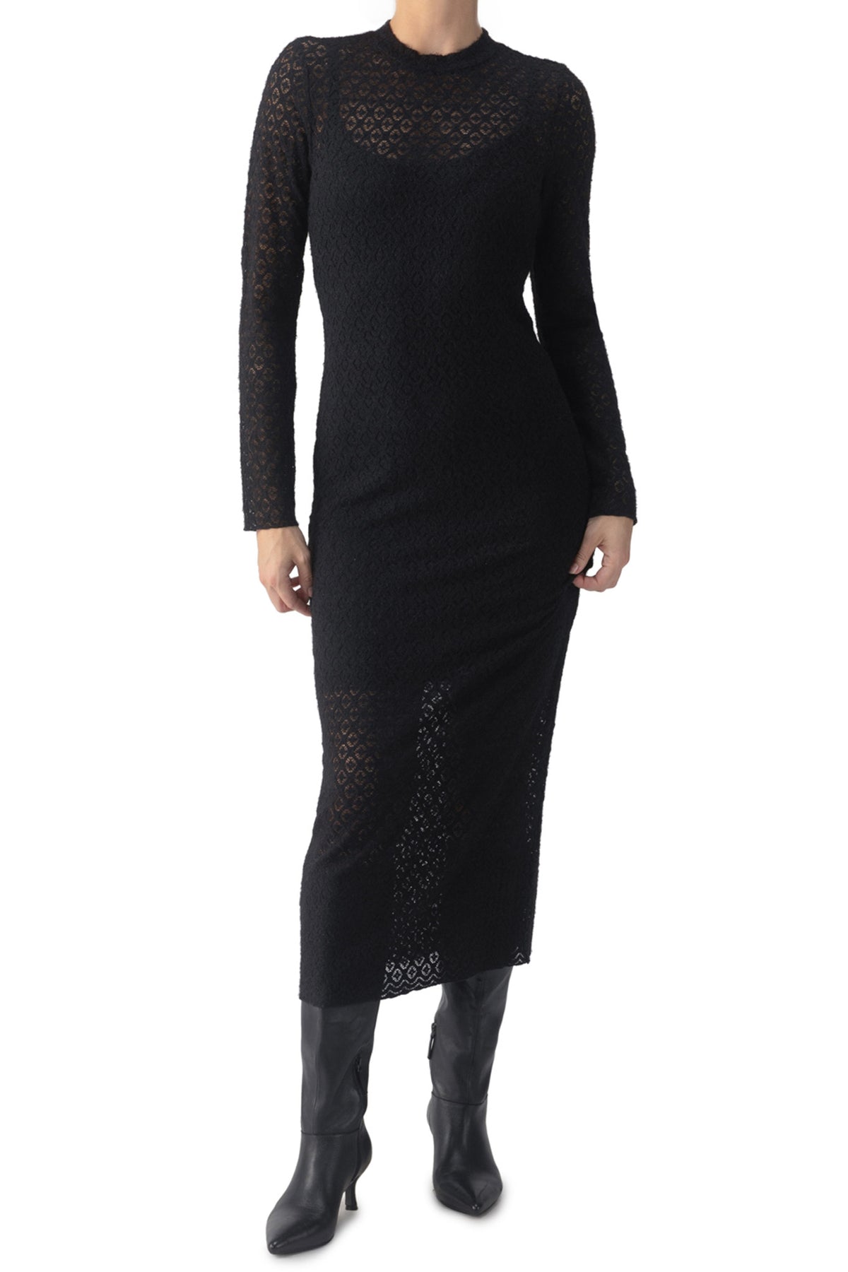 Black Mock Neck Lace Dress *XS-XL* | Women's Clothing | Personify Personify Shop Black Mock Neck Lace Dress *XS-XL* | Women's Clothing | Personify Personify Shop