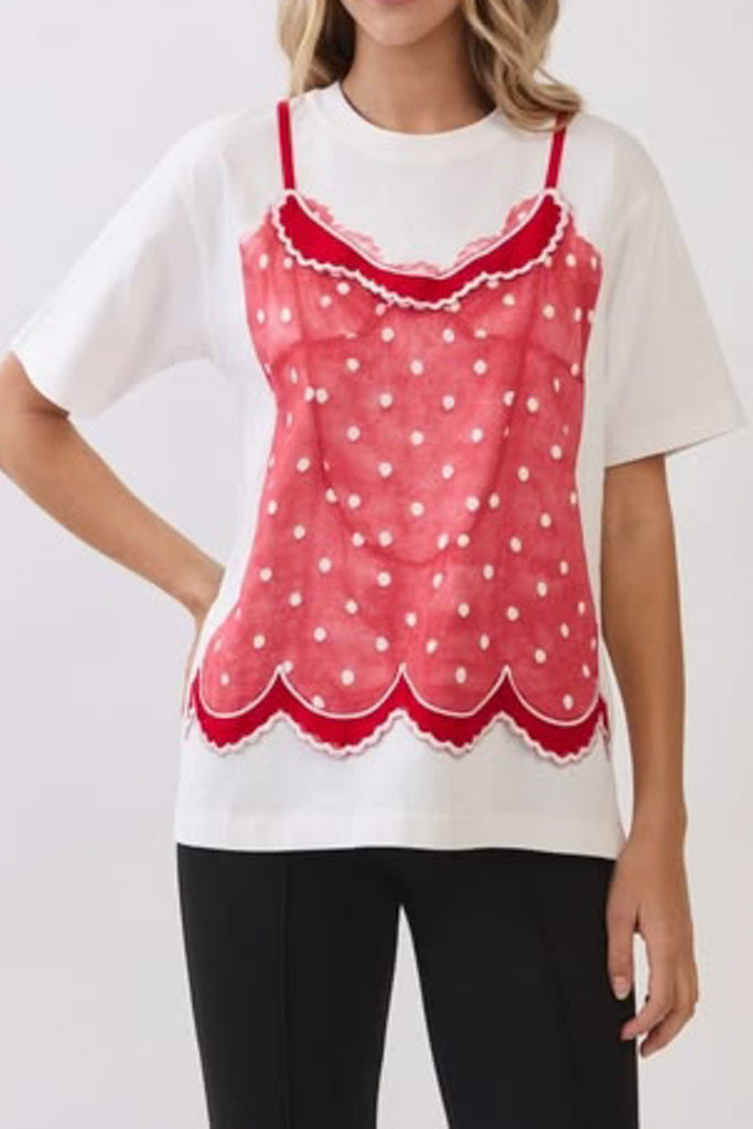 Monroe Lace Layered Tee