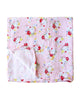 muslin swaddle blanket in vintage rose