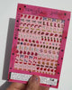 dots and stripes nail stickers