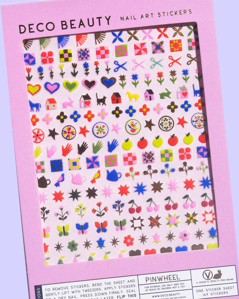 nail sticker set pinwheel
